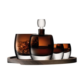Набор для ценителей виски с деревянным подносом Whisky Club