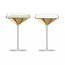 Набор из 2 бокалов-креманок для шампанского Space, 240 мл, золото