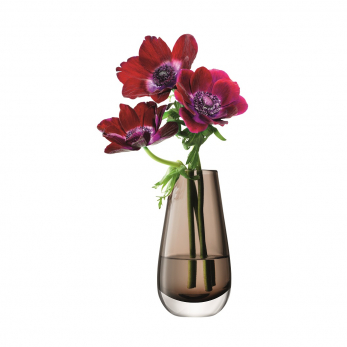 Ваза в форме бутона Flower Colour, 14 см, мока