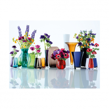 Ваза в форме бутона Flower Colour, 14 см, зелёная