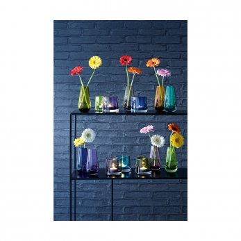 Ваза в форме бутона Flower Colour, 14 см, зелёная