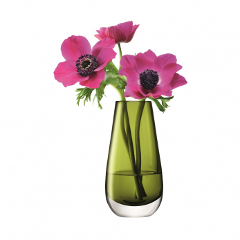 Ваза в форме бутона Flower Colour, 14 см, зелёная