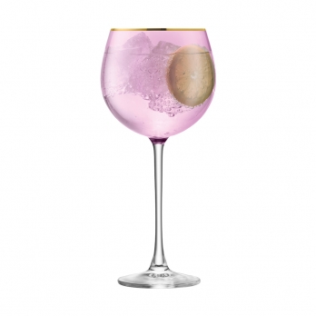 Набор из 2 круглых бокалов Sorbet, 525 мл, розовый