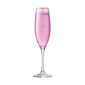 Набор из 2 бокалов-флейт для шампанского Sorbet, 225 мл, розовый