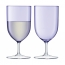 Набор из 2 бокалов для воды и вина Hint, 400 мл, фиолетовый