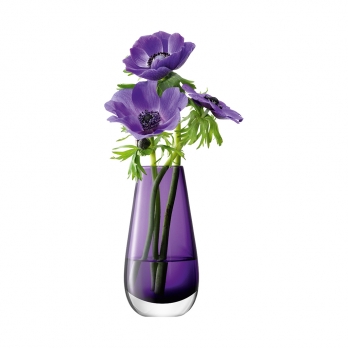 Ваза в форме бутона Flower Colour, 14 см, фиолетовая