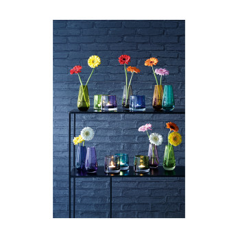 Ваза в форме бутона Flower Colour, 14 см, синий