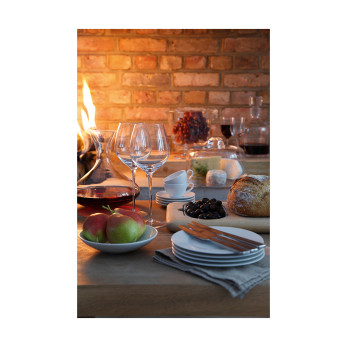 Набор из 4 обеденных тарелок с бортиком Dine, 25 см