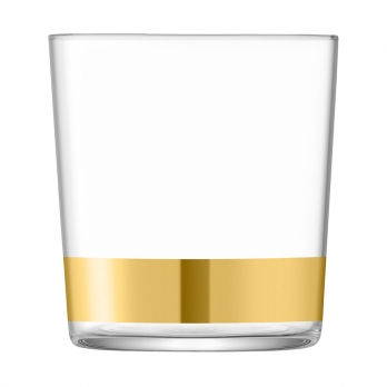 Набор из 8 стаканов с золотым декором Deco, 390 мл