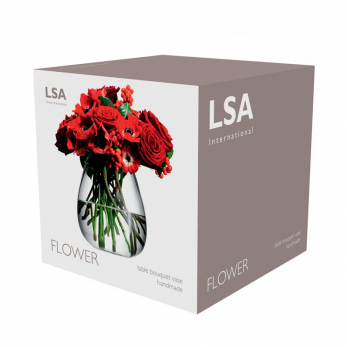 Ваза округлая низкая Flower, 17 см
