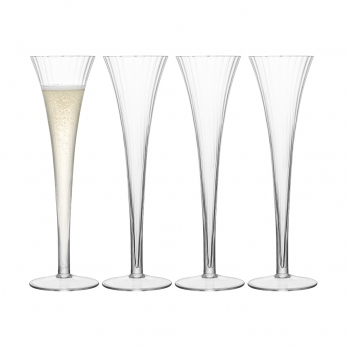 Набор из 4 бокалов-флейт для шампанского Aurelia, 200 мл