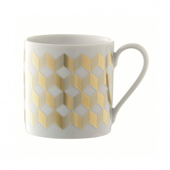 Чашка Signature Chevron, 340 мл, золото