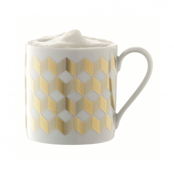 Чашка Signature Chevron, 340 мл, золото