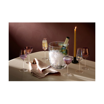 Набор из 4 бокалов для шампанского Aurora, 285 мл, фиолетовый