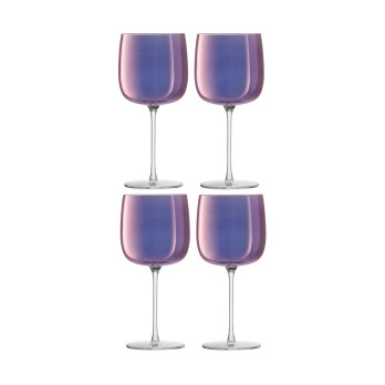 Набор из 4 бокалов для вина Aurora, 450 мл, фиолетовый
