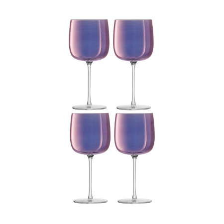 Набор из 4 бокалов для вина Aurora, 450 мл, фиолетовый